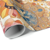 Antique Art Nouveau Style Feine Malerei Geschenkpapier (Rolleneckpunkt)