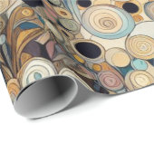 Antique Art Nouveau Style Feine Malerei Geschenkpapier (Rolleneckpunkt)