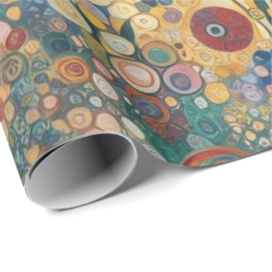 Antique Art Nouveau Style Feine Malerei Geschenkpapier (Rolleneckpunkt)