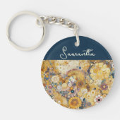 Antique Art Nouveau Style Feine Malerei Schlüsselanhänger (Vorderseite)