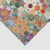 Antique Art Nouveau Style Feine Malerei Seidenpapier (Detail)