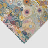 Antique Art Nouveau Style Feine Malerei Seidenpapier (Detail)