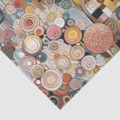 Antique Art Nouveau Style Feine Malerei Seidenpapier (Detail)