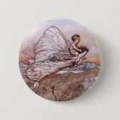 Antique Arthur Rackham Fairy Illustration Button (Vorderseite)