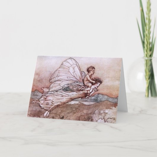 Antique Arthur Rackham Fairy Illustration Karte (Vorderseite)