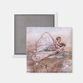 Antique Arthur Rackham Fairy Illustration Magnet (Vorderseite/Rückseite)