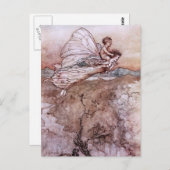 Antique Arthur Rackham Fairy Illustration Postkarte (Vorne/Hinten)