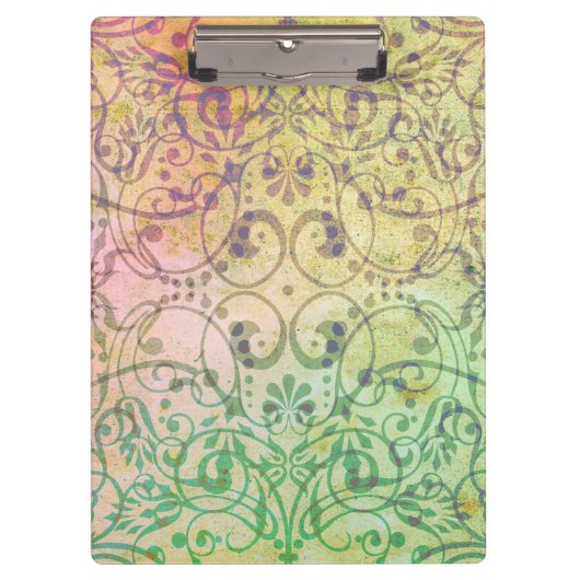 Antique ARTs Ornament Pattern für Ihr Design Klemmbrett (Vorderseite)