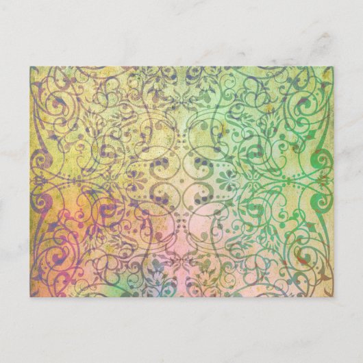 Antique ARTs Ornament Pattern für Ihr Design Postkarte (Vorderseite)