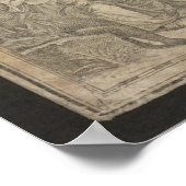 Antique Asia Map 1744, Russia Poster (Ecke)