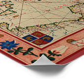 Antique Asia Mini Map Poster (Ecke)