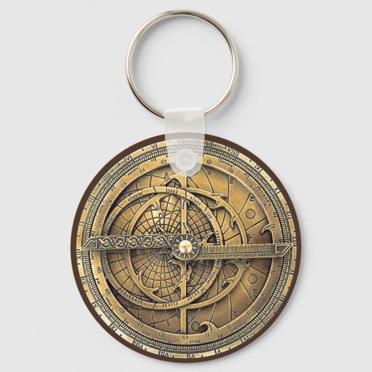 Antique Astrolabe 2 Schlüsselanhänger (Vorderseite)