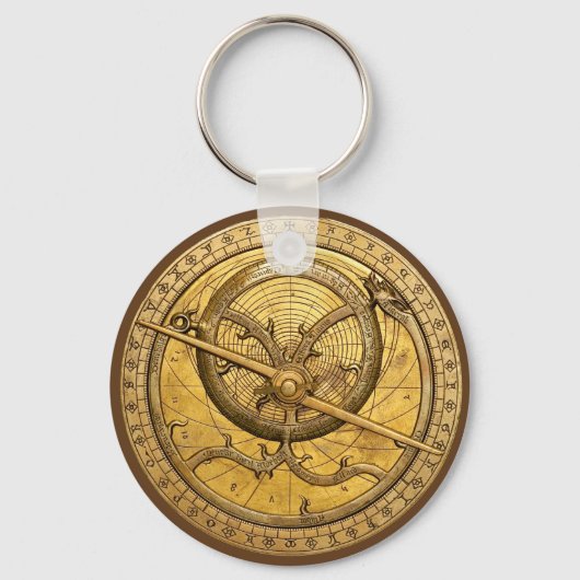 Antique Astrolabe Schlüsselanhänger (Vorderseite)