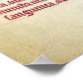 ANTIQUE ASTROLOGIE, MIKROKOSMO- UND ZODIAKALSIGNAL POSTER (Ecke)