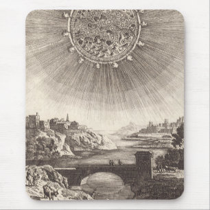 Antique Astronomie Himmel mit Sonne von Allain Mal Mousepad