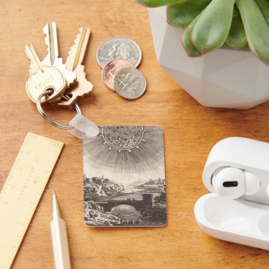 Antique Astronomy Sky with Sun by Allain Mallet Schlüsselanhänger (Schreibtisch)