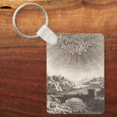 Antique Astronomy Sky with Sun by Allain Mallet Schlüsselanhänger (Vorderseite)
