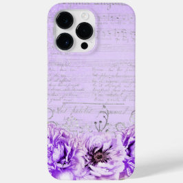 ANTIQUE AUSSICHTSKRIPT UND BLUME Case-Mate iPhone 14 PRO MAX HÜLLE