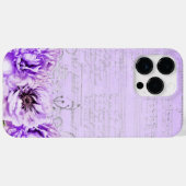 ANTIQUE AUSSICHTSKRIPT UND BLUME Case-Mate iPhone HÜLLE (Rückseite (Horizontal))