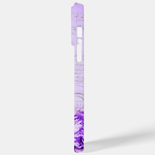 ANTIQUE AUSSICHTSKRIPT UND BLUME Case-Mate iPhone HÜLLE (Rückseite / Links)