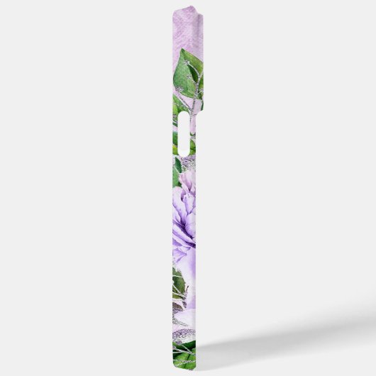 ANTIQUE AUSSICHTSKRIPT UND BLUME Case-Mate iPhone HÜLLE (Rückseite / Rechts)