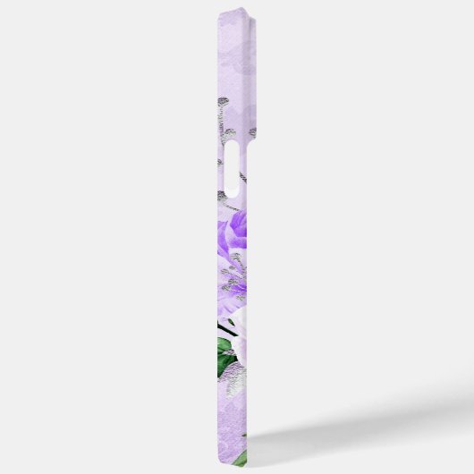 ANTIQUE AUSSICHTSKRIPT UND BLUME Case-Mate iPhone HÜLLE (Rückseite / Rechts)