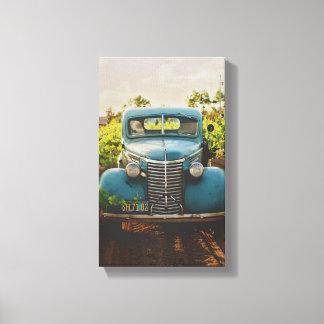 ANTIQUE AUTO LEINWAND FARMHOUSE WALL DECOR