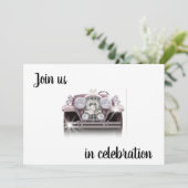 ANTIQUE AUTOBREITERINVITATIONEN EINLADUNG (Stehend Vorderseite)