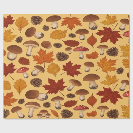 Antique Autumn Style Old World Elegance Geschenkpapier (Flach)