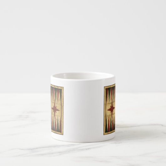 Antique Backgammon Game Board von Ethan Harper Espressotasse (Vorderseite)