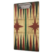 Antique Backgammon Game Board von Ethan Harper Klemmbrett (Links)