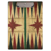 Antique Backgammon Game Board von Ethan Harper Klemmbrett (Vorderseite)