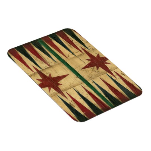 Antique Backgammon Game Board von Ethan Harper Magnet (Rechte Seite)