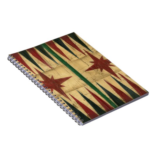 Antique Backgammon Game Board von Ethan Harper Notizblock (Rechte Seite)