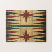 Antique Backgammon Game Board von Ethan Harper Puzzle (Horizontal)