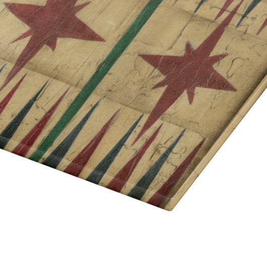 Antique Backgammon Game Board von Ethan Harper Schneidebrett (Ecke)
