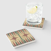 Antique Backgammon Game Board von Ethan Harper Steinuntersetzer (Seitenansicht)