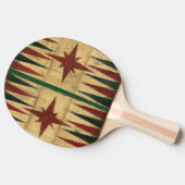 Antique Backgammon Game Board von Ethan Harper Tischtennis Schläger (Seitenansicht)