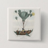 Antique Balloon Air Ship Artwork Button (Vorderseite)