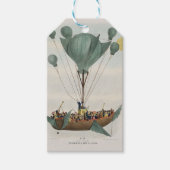 Antique Balloon Air Ship Artwork Geschenkanhänger (Vorderseite)
