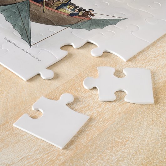 Antique Balloon Air Ship Artwork Puzzle (Seite)