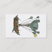 Antique Balloon Air Ship Artwork Visitenkarte (Rückseite)