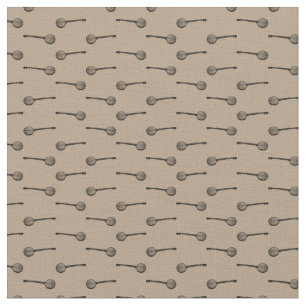 Antique Banjos Vintage Musik Kunst, Dichtung und M Stoff