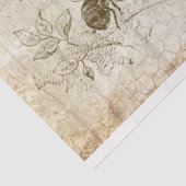 Antique Bee Botanical Ephemera Decoupage Seidenpapier (Ausschnitt)