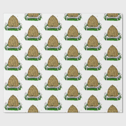 Antique Beehive Geschenkpapier (Flach)