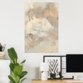 Antique Beige Vintage Pattern Decorative Poster 3  (Heimbüro)
