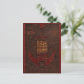 Antique Binding Robin Hood Book Cover Postkarte (Stehend Vorderseite)