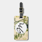 Antique Blackthorn Botanische Print Blume Berry Gepäckanhänger (Vorderseite vertikal)