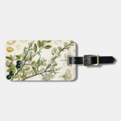 Antique Blackthorn Botanische Print Blume Berry Gepäckanhänger (Vorderseite horizontal)