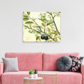 Antique Blackthorn Botanische Print Blume Berry Leinwanddruck (Insitu (Wohnzimmer))